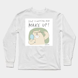 Make up cat Long Sleeve T-Shirt